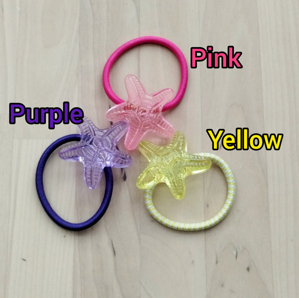 Adorable sea star hair tie for girls