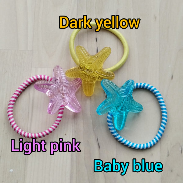 Adorable sea star hair tie for girls