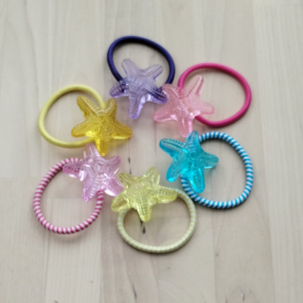 Adorable sea star hair tie for girls