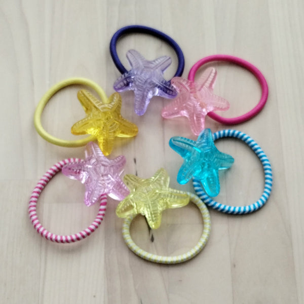Adorable sea star hair tie for girls