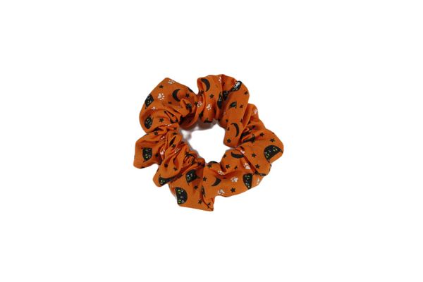 Boo! Halloween print cute scrunchies