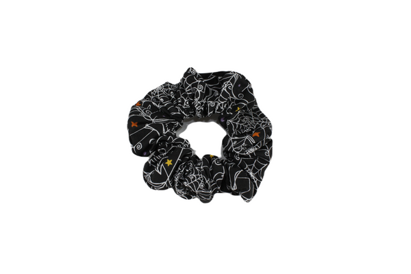 Boo! Halloween print cute scrunchies