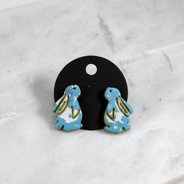 Adorable bunny stud earrings