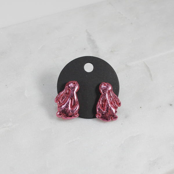 Adorable bunny stud earrings