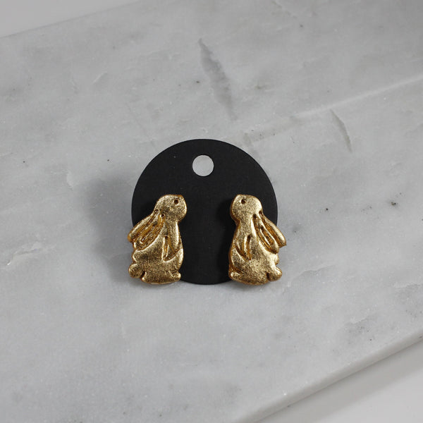 Adorable bunny stud earrings