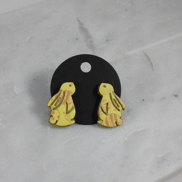 Adorable bunny stud earrings