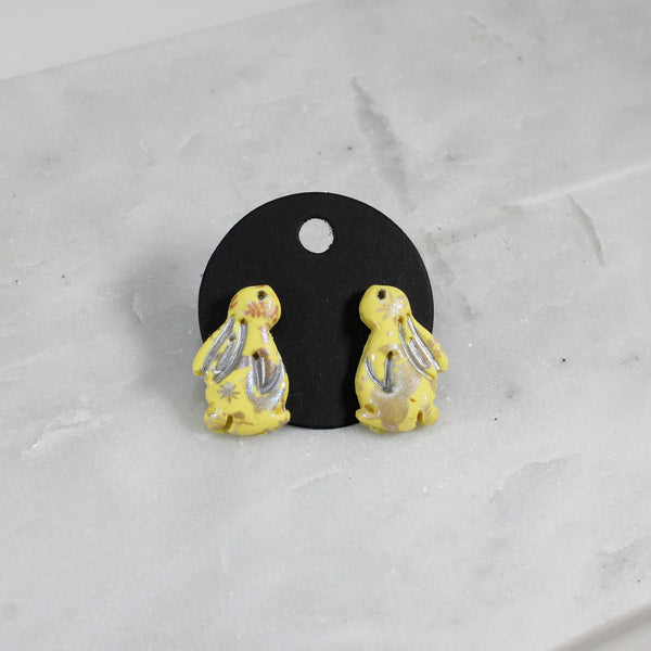 Adorable bunny stud earrings