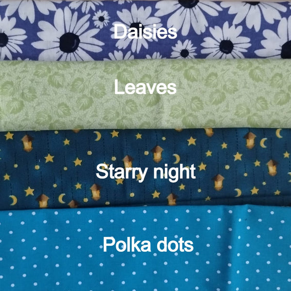 Playful pattern scrunchies with rabbit ears