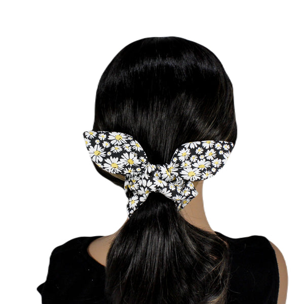 Playful pattern scrunchies with rabbit ears