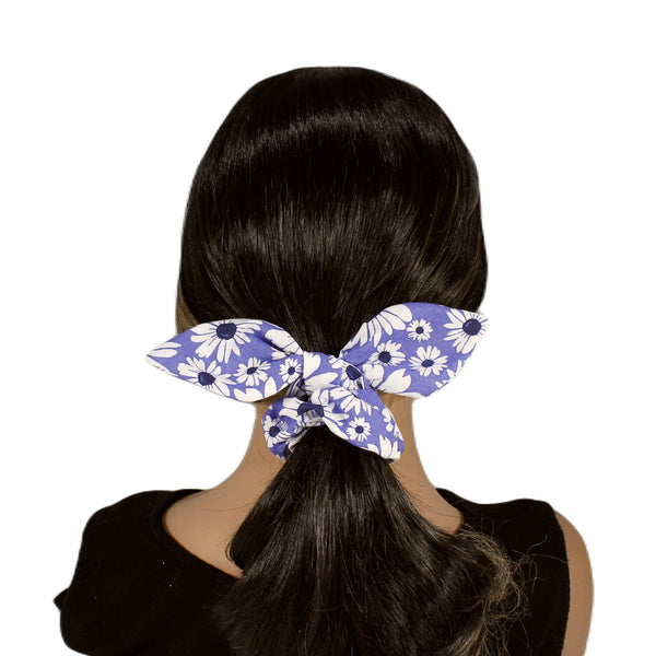 Playful pattern scrunchies with rabbit ears