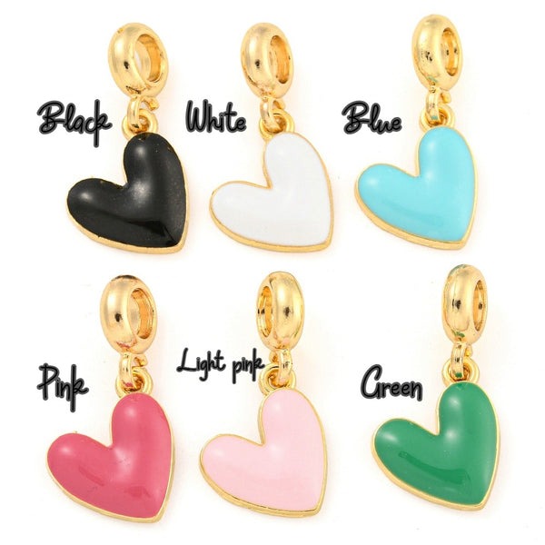 Royal blue velvet choker with a heart charm