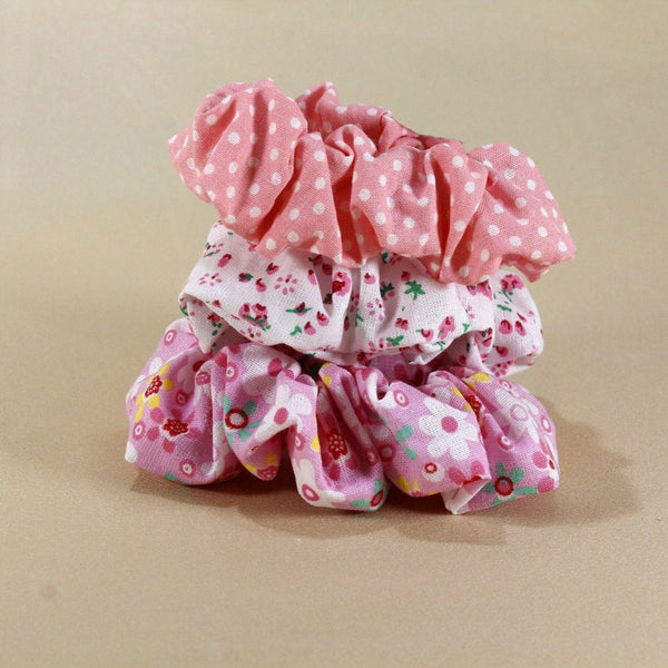 Pink scrunchies pack for girls