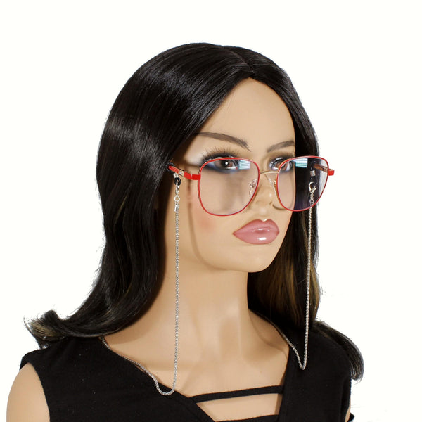 Minimalist Silver Eyeglass Chain – Unisex Glasses & Sunglasses Holder Strap