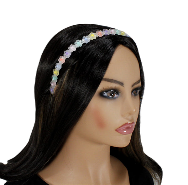 Pastel flowers headbands for women or girls