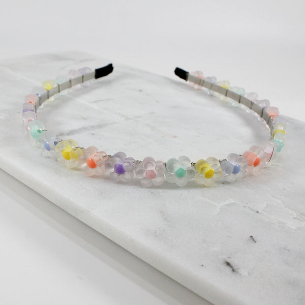 Pastel flowers headbands for women or girls