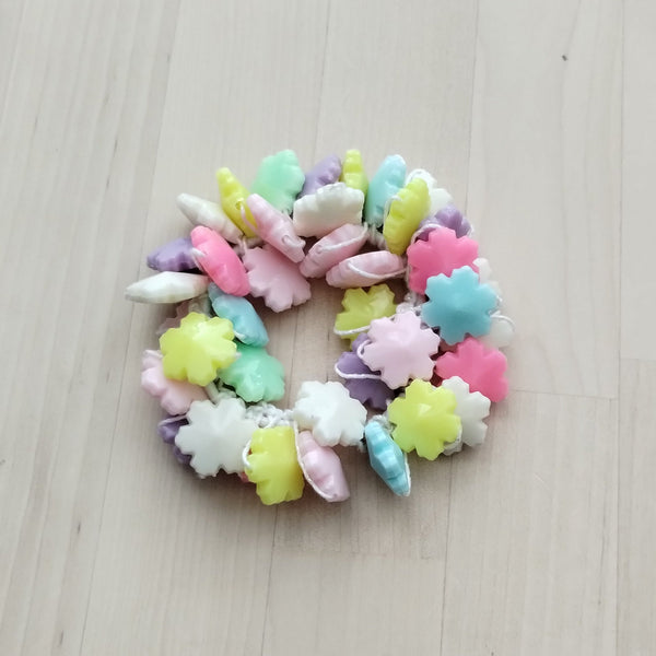 Cute winter snowflakes scrunchie for women and girls