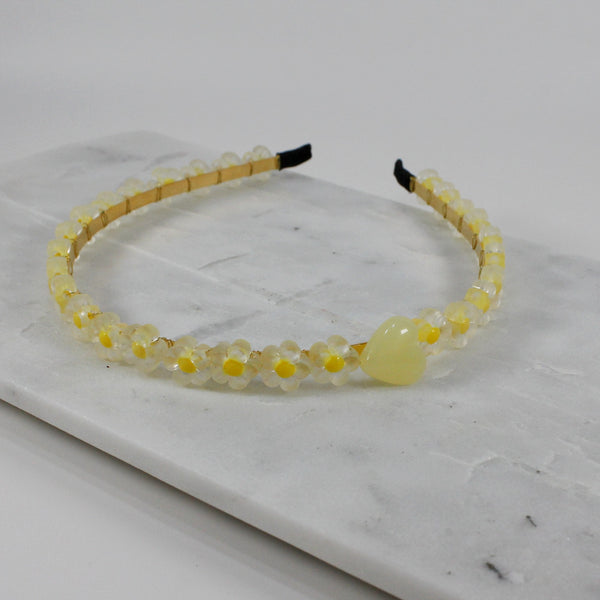 Pastel flower with heart headbands for women or girls