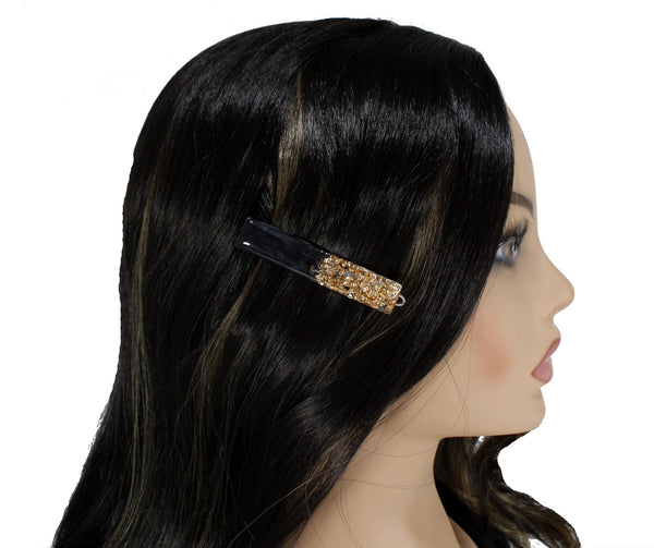 Black and gold hair clip