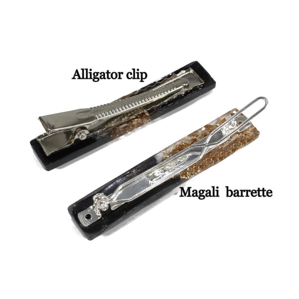 Confetti alligator hair clip