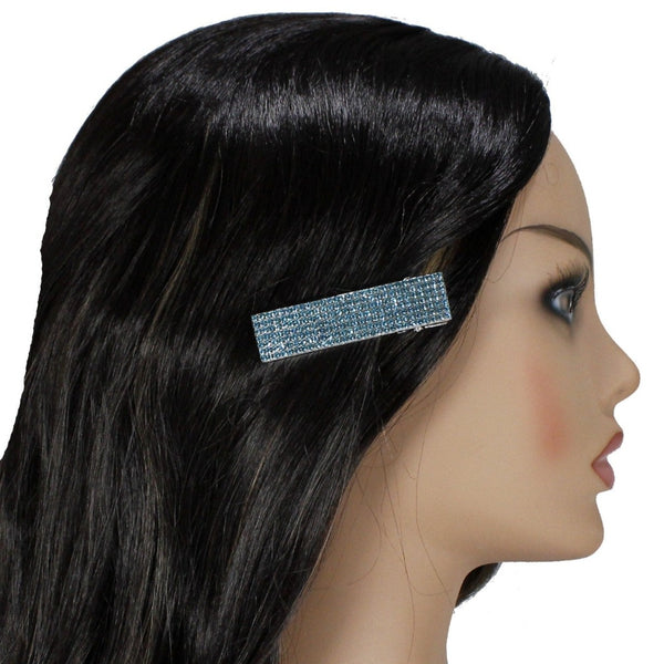 Wide sparkly crystals alligator hair clip