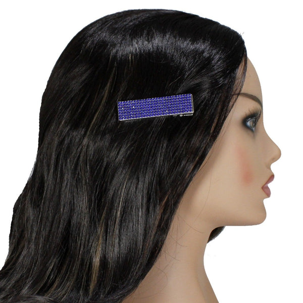 Wide sparkly crystals alligator hair clip