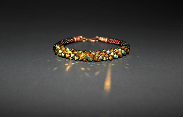 beautiful iridescent bracelet for party or event accessory.