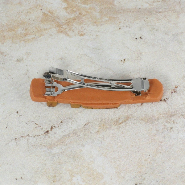 Belt imitation hair barrette