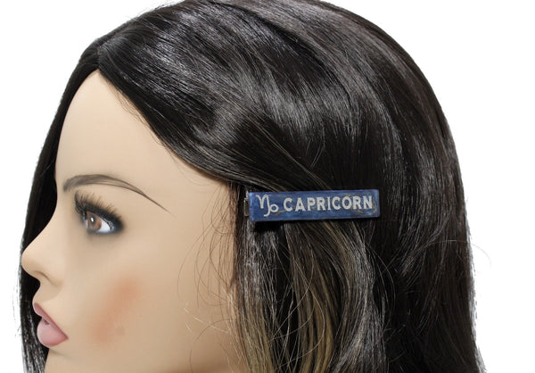 Personalized zodiac hair clip