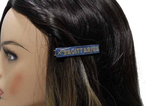 Personalized zodiac hair clip