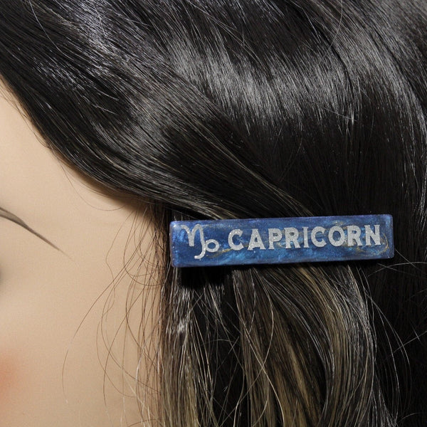Personalized zodiac hair clip