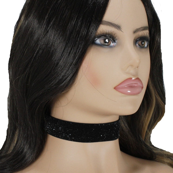 black velvet choker necklace