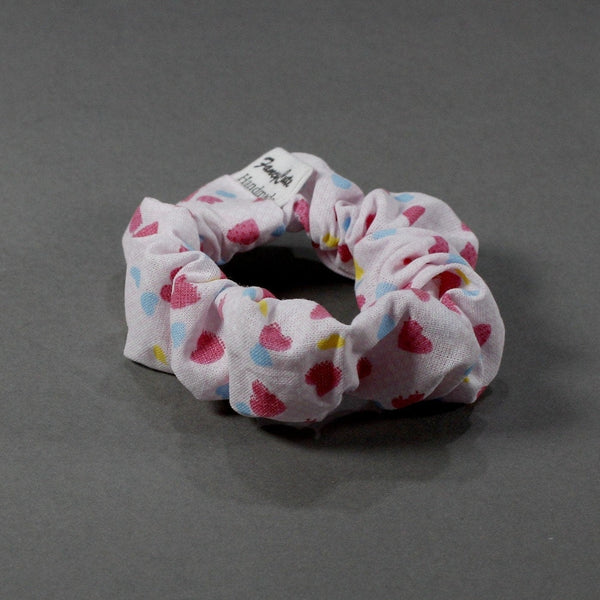 heart pattern scrunchies