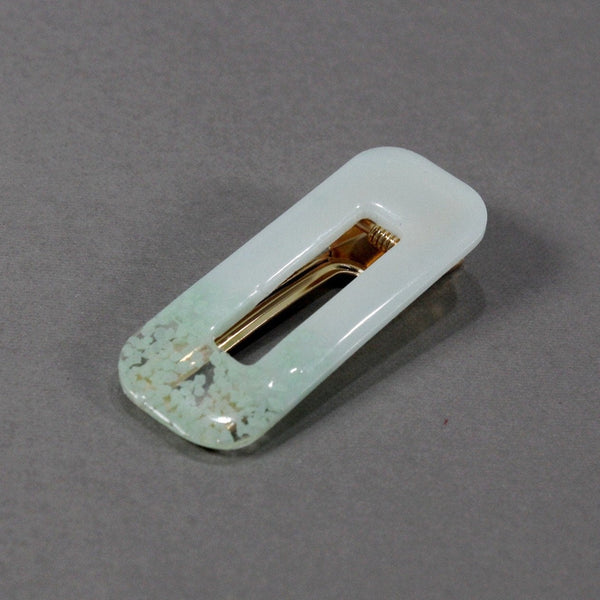 Set of 3 light green hair clip for woman or girl