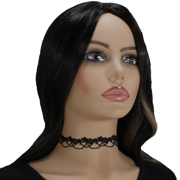 feminine lace choker necklace black