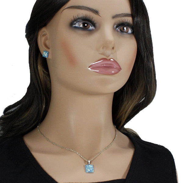 enchantment sky blue dainty jewelry set