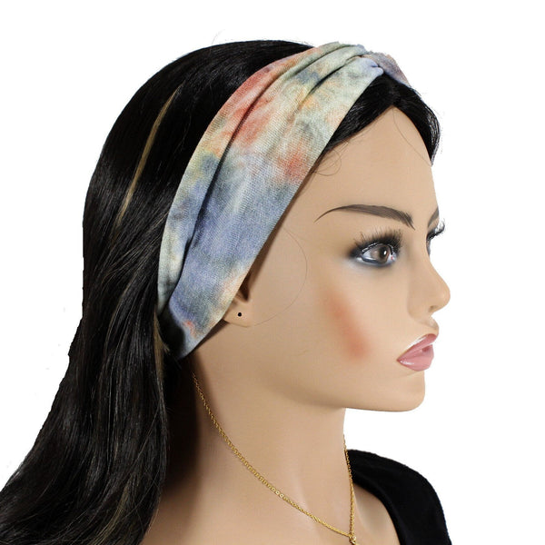 Pastel twisted soft knit headbands for women