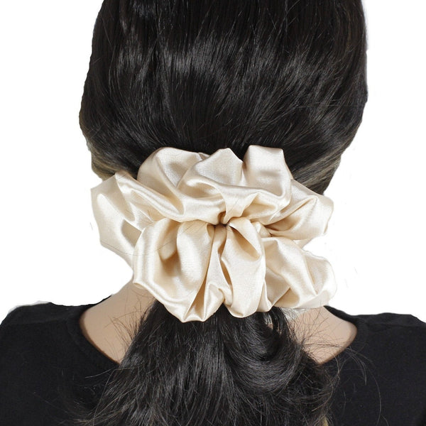 oversized satin scrunchies for thick hair