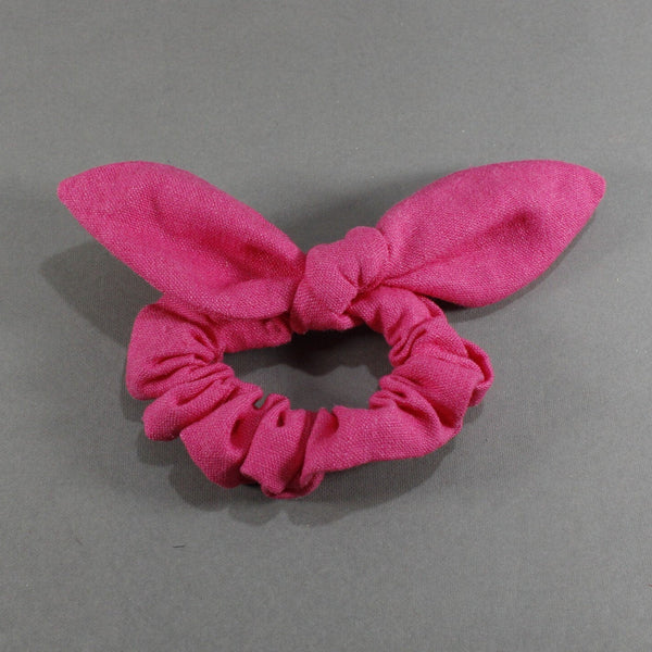 Playful blue and pink ears srunchies