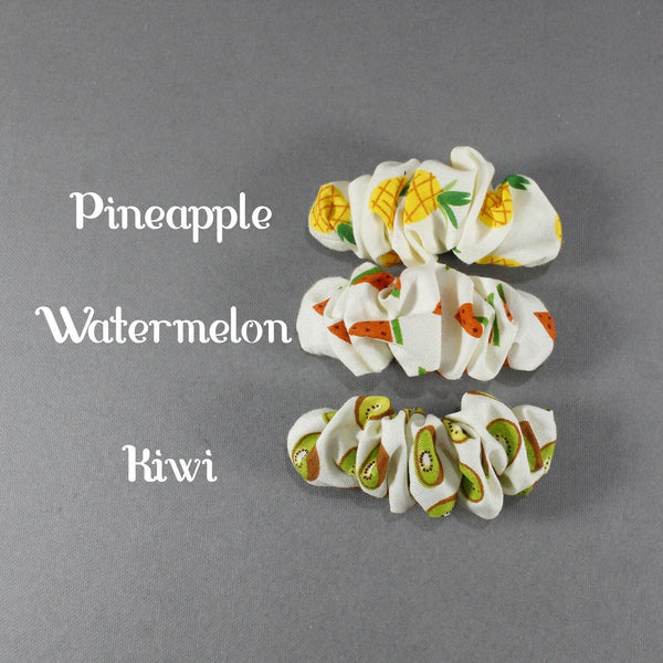 Cute and playful fruits barrette- scrunchie