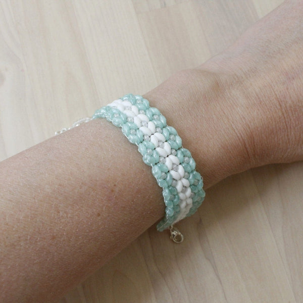 Elegant wide bracelet woven bracelet