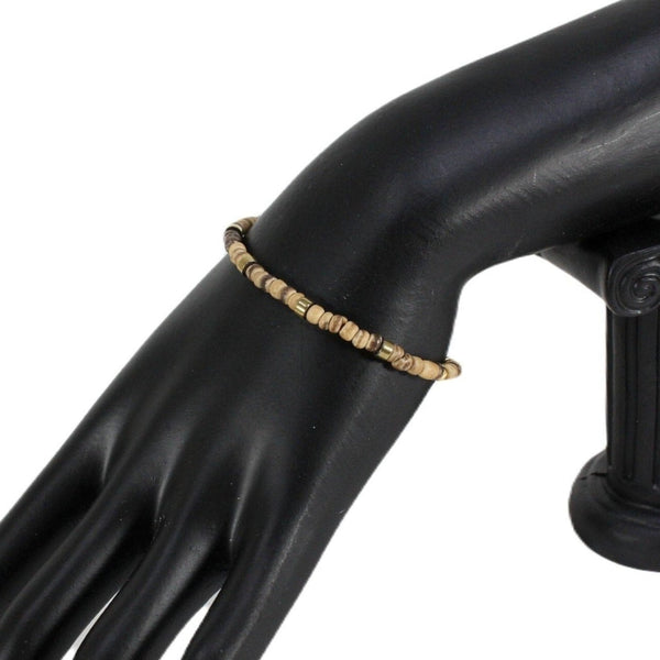 Natural coconut beaded bracelet for women