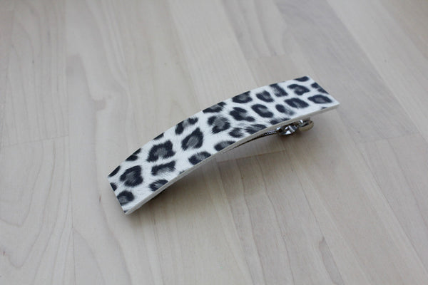 Black an white animal print hair accessories