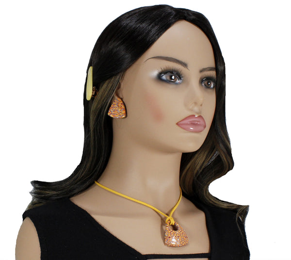 jewelry set with earrings and pendant necklace
