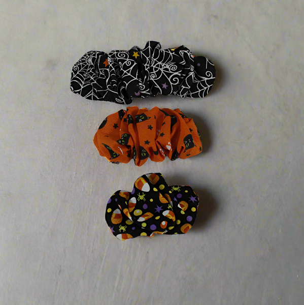 Halloween barrette - scrunchie for women or girls