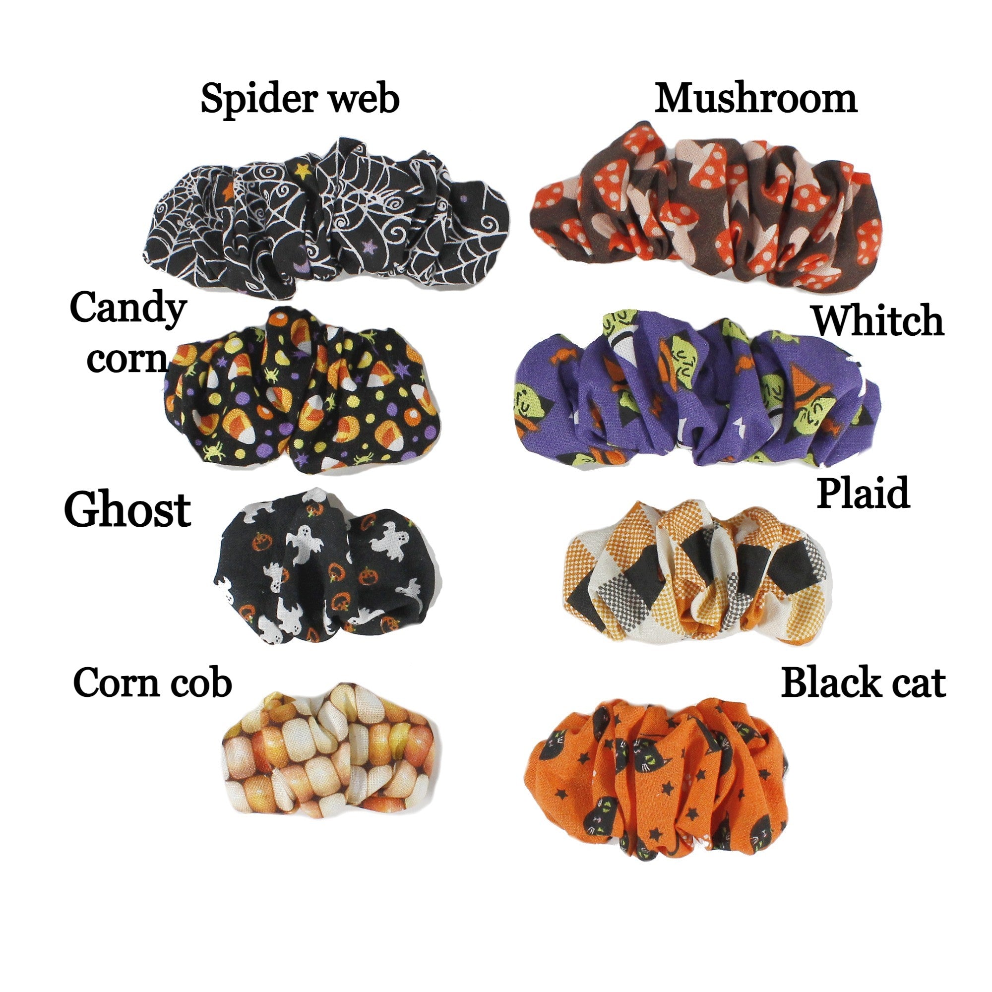 Halloween barrette - scrunchie for women or girls