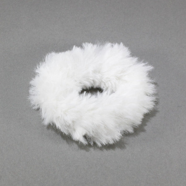 Faux fur scrunchies for women and girls