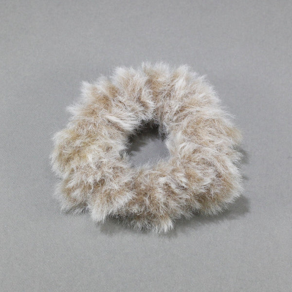 Faux fur scrunchies for women and girls