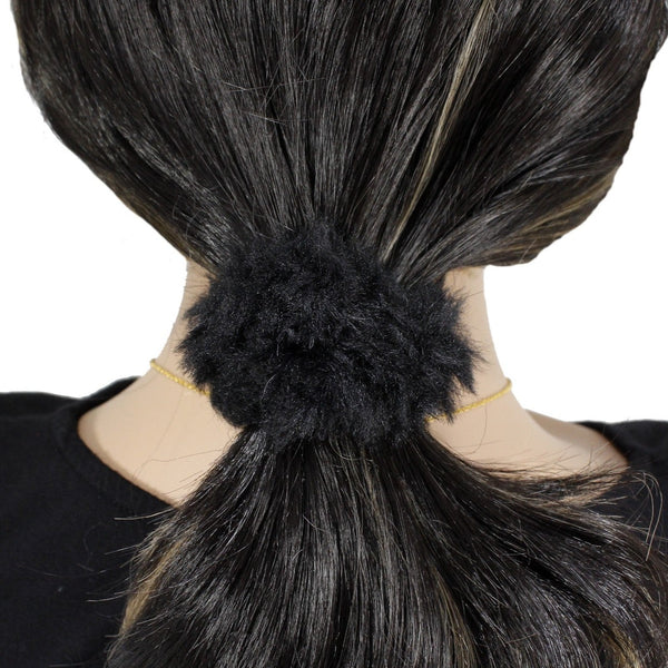 Faux fur scrunchies for women and girls