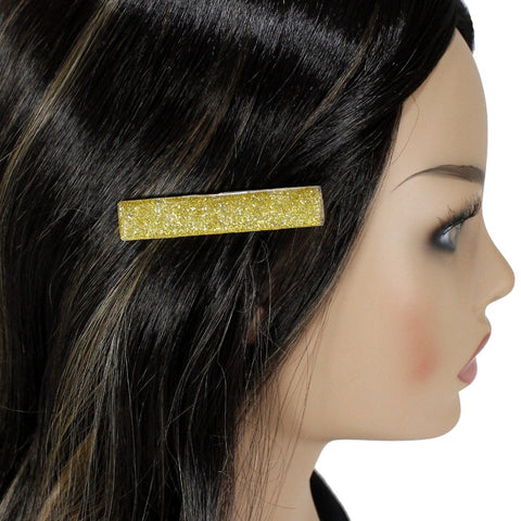 Sparkly gold hair clip