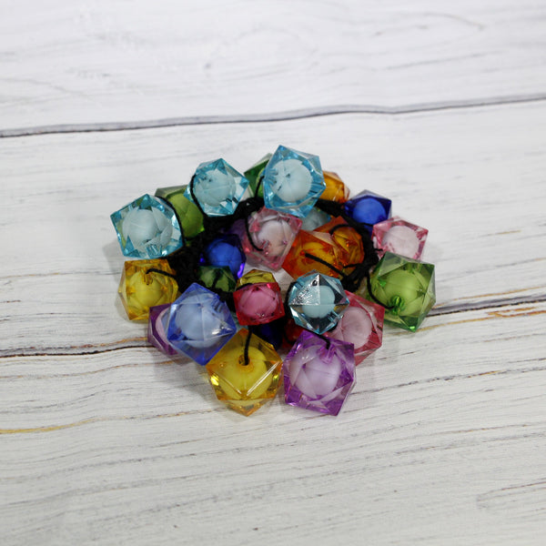 Cute hair tie with colorful chunky beads embellishment for women and girls